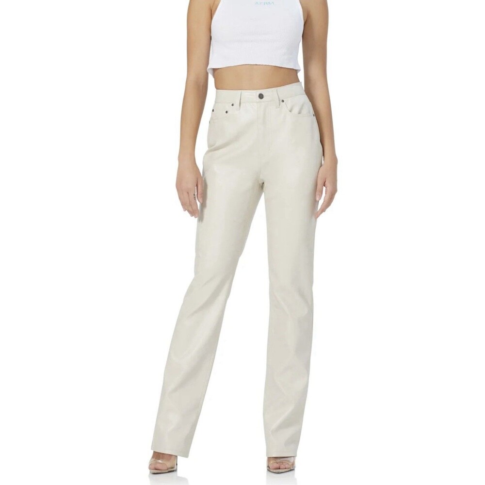 AFRM Off White Heston Straight Leg Pant Size 27